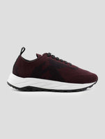 Kiton Bordeaux Pl Tpu Wool Sneakers