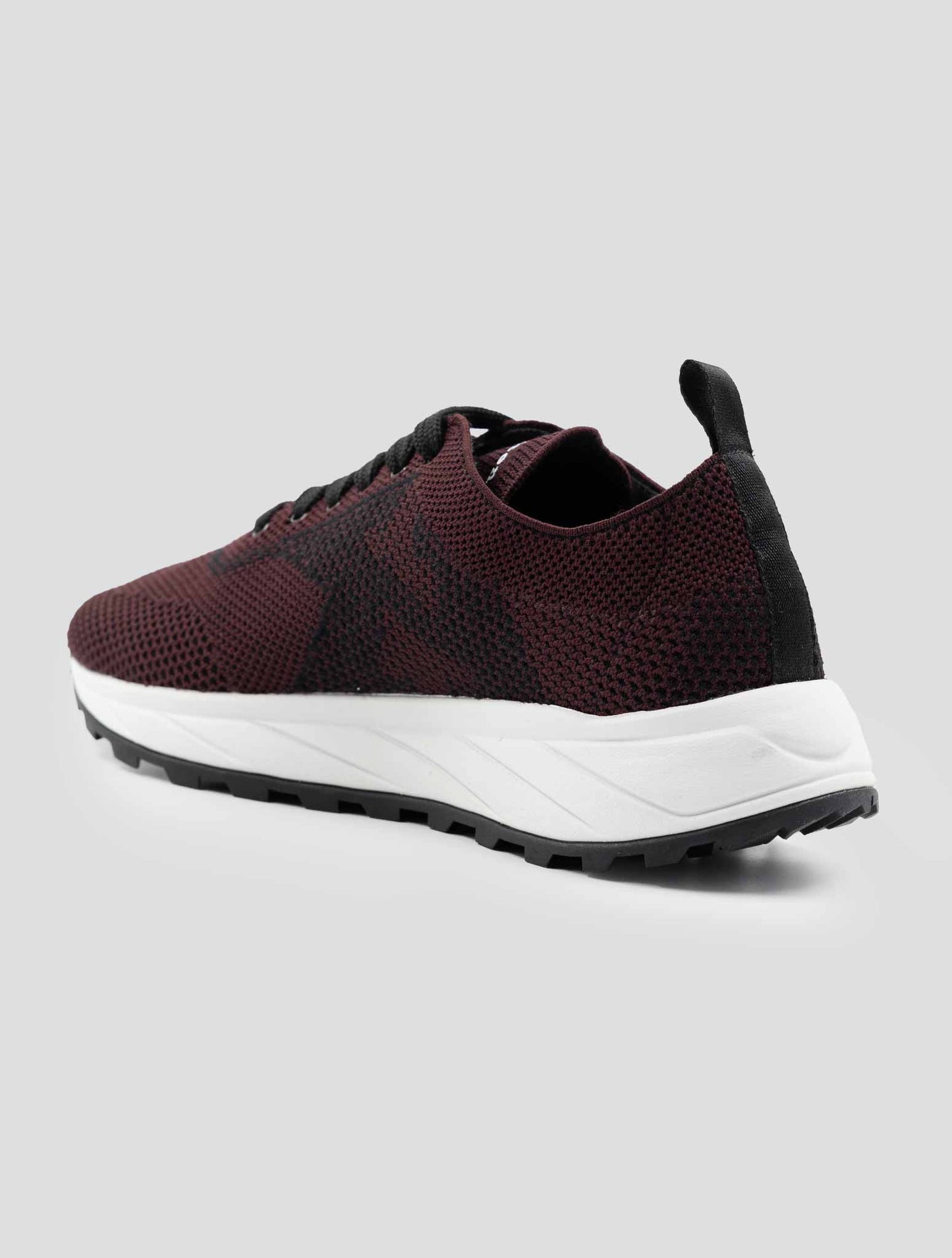 Kiton Bordeaux Pl Tpu Wool Sneakers
