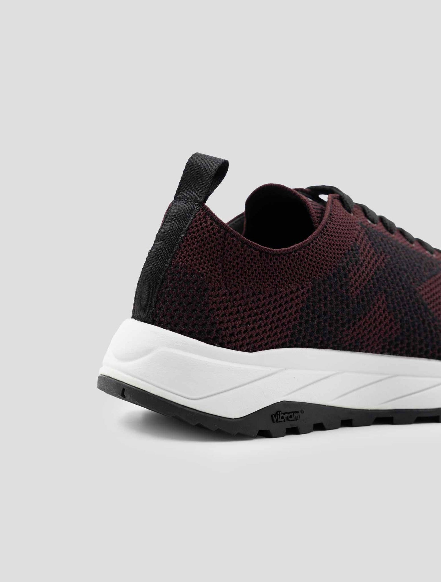 Kiton Bordeaux Pl Tpu Wool Sneakers