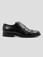 Kiton Black Leather Dress Shoes