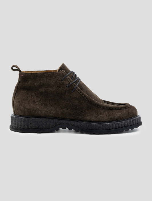 Kiton Brown Leather Suede Boots