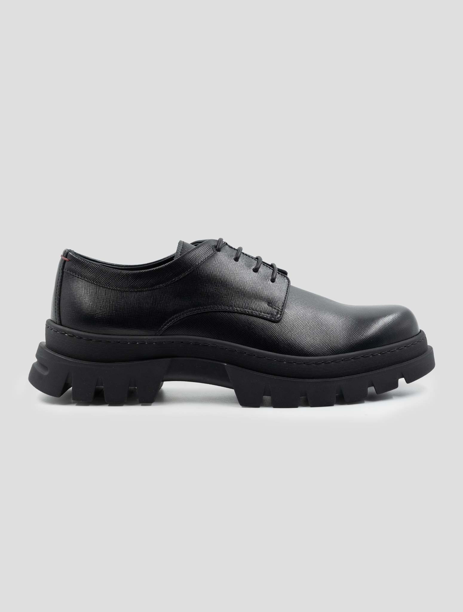 Kiton Black Leather Dress Shoes