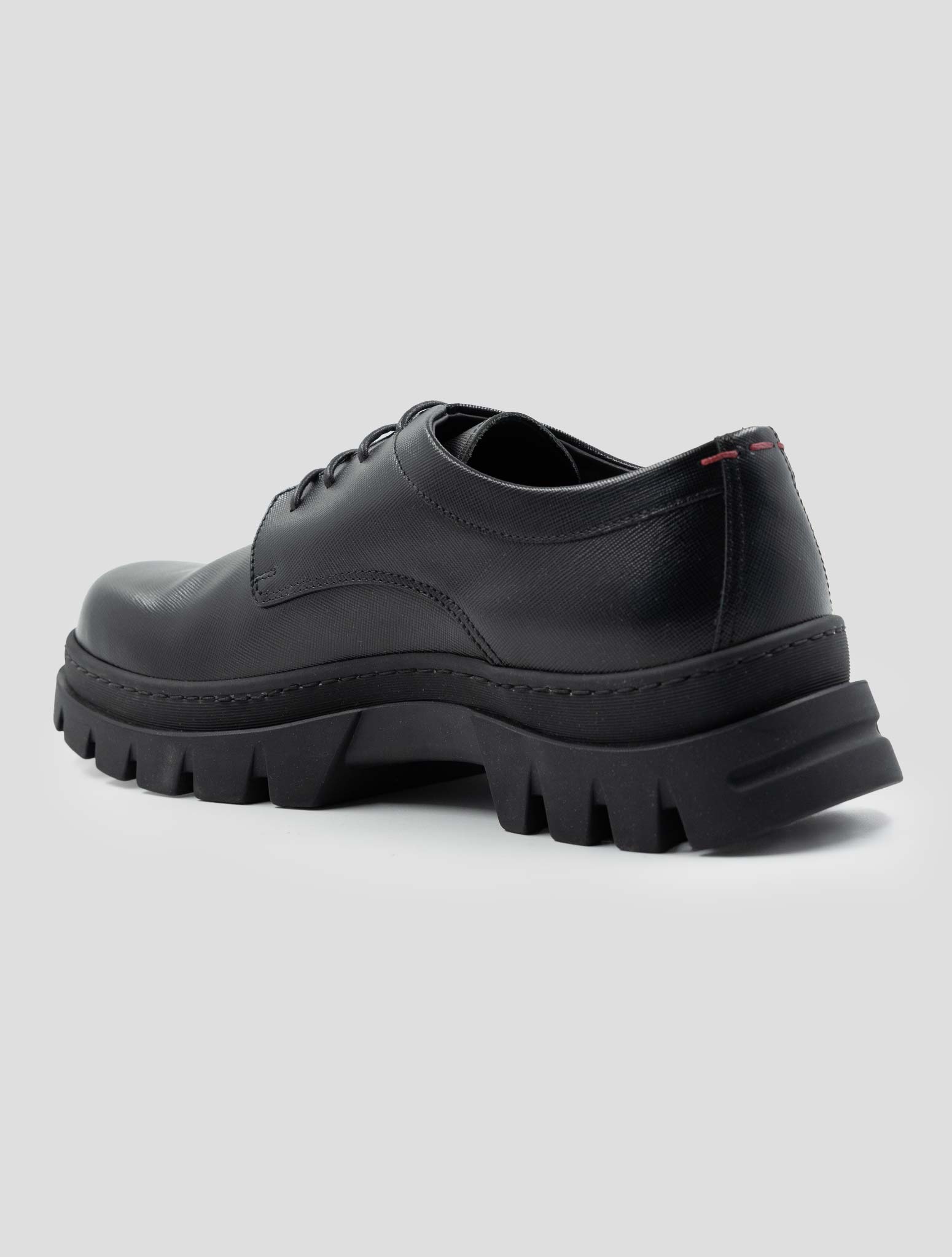 Kiton Black Leather Dress Shoes