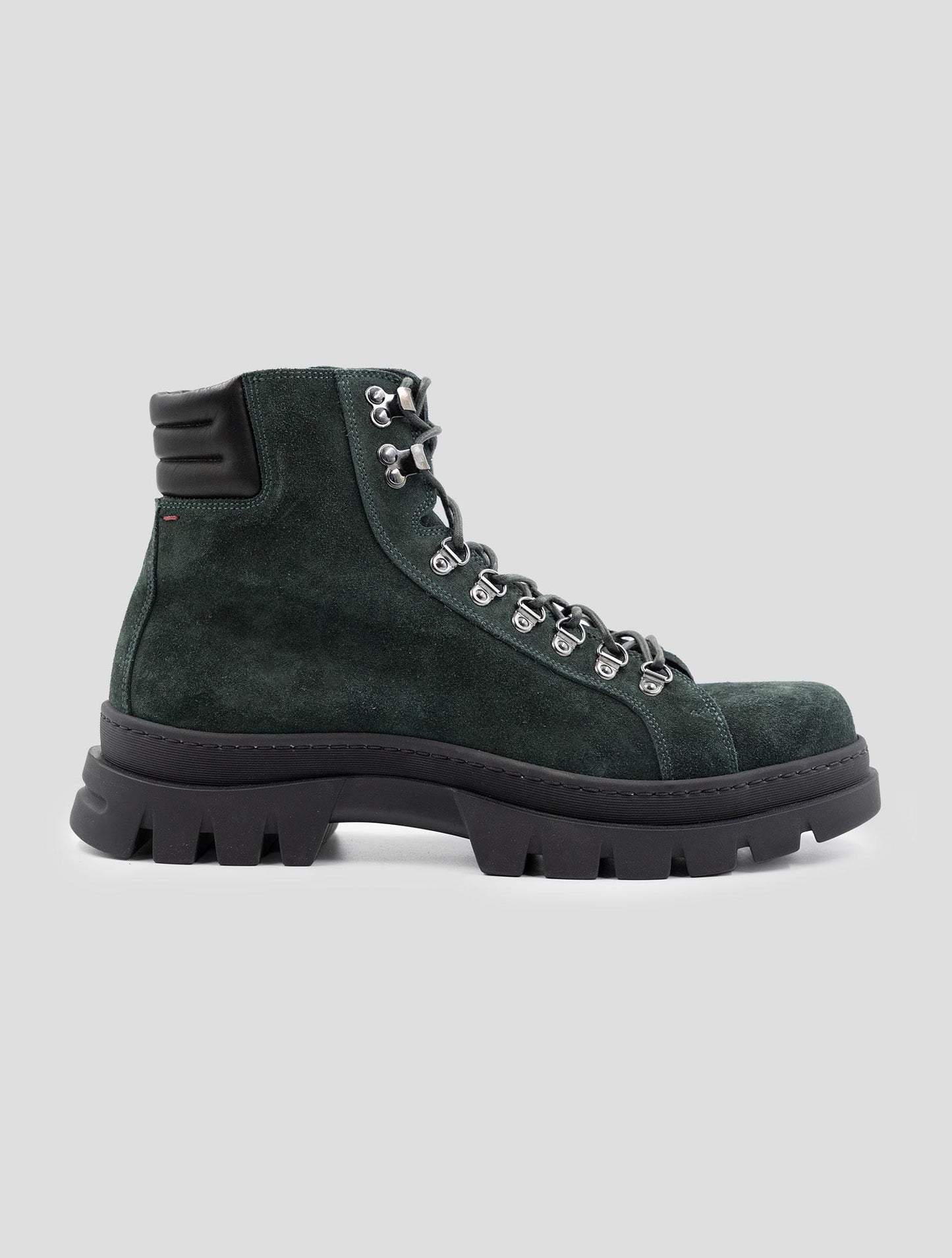Kiton Green Leather Suede Boots