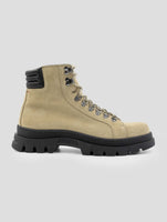 Kiton Beige Leather Suede Boots