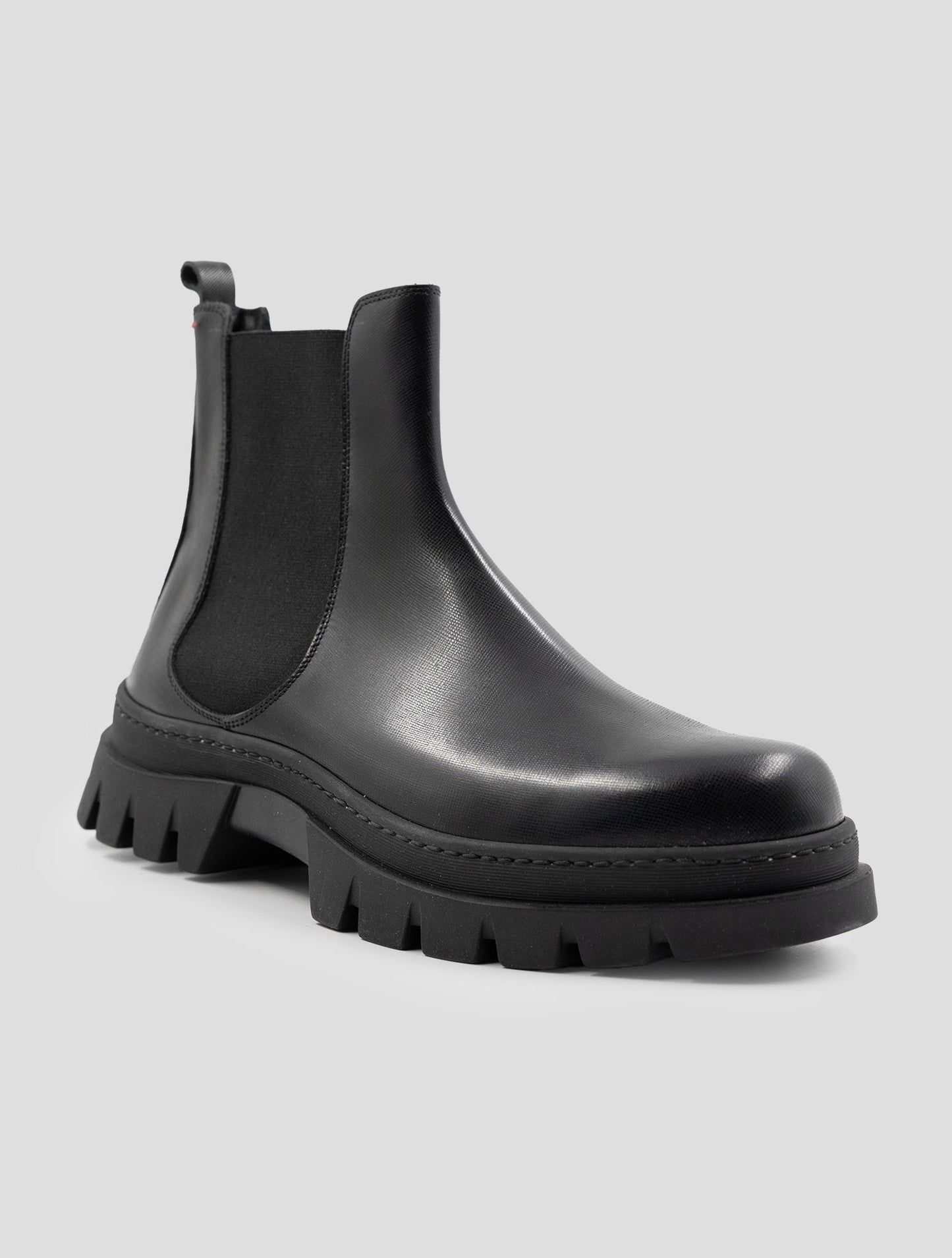 Kiton Black Leather Boots