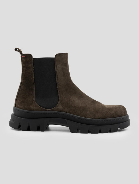 Kiton Brown Leather Suede Boots
