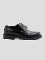 Kiton Burgundy Black Leather Dress Shoes