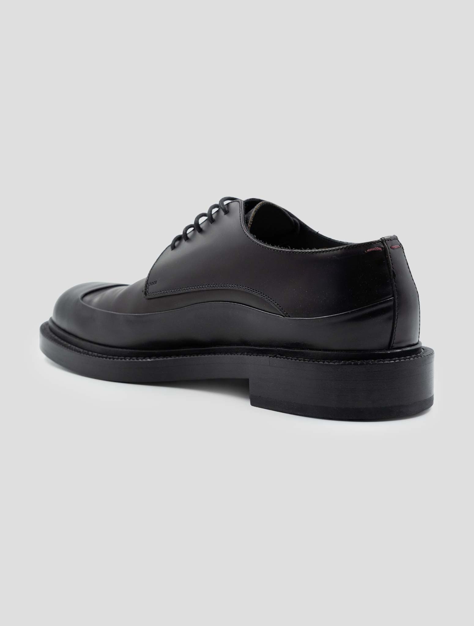 Kiton Burgundy Black Leather Dress Shoes