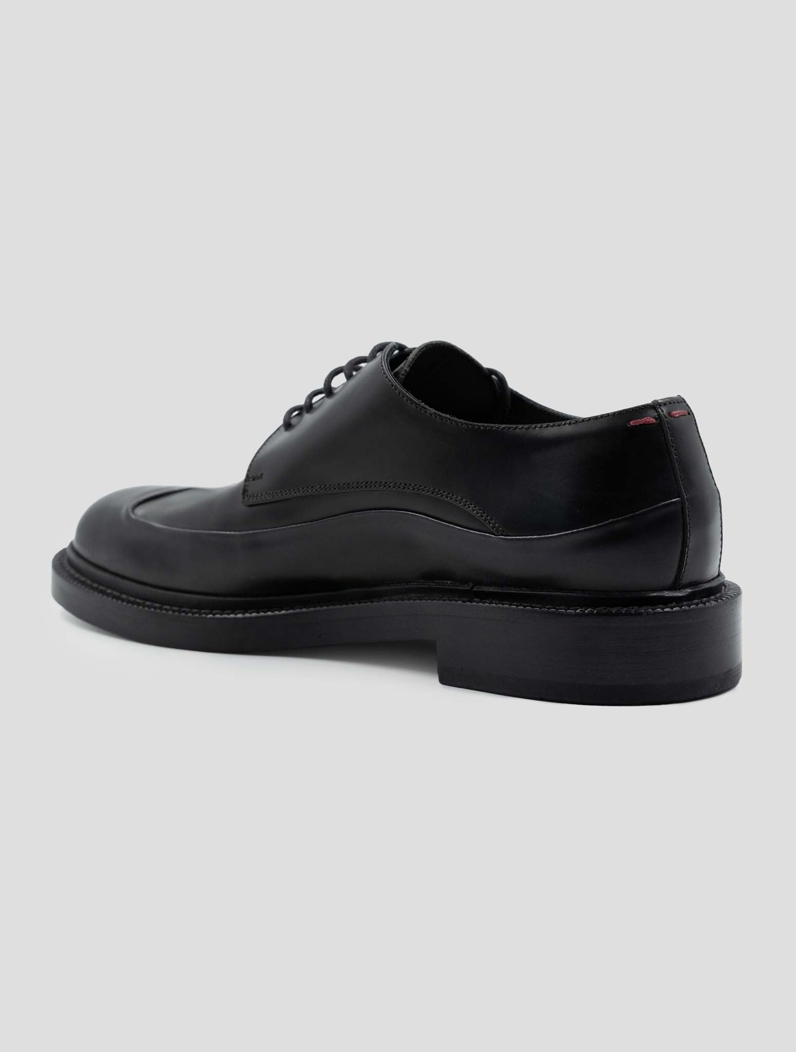 Kiton Black Leather Dress Shoes