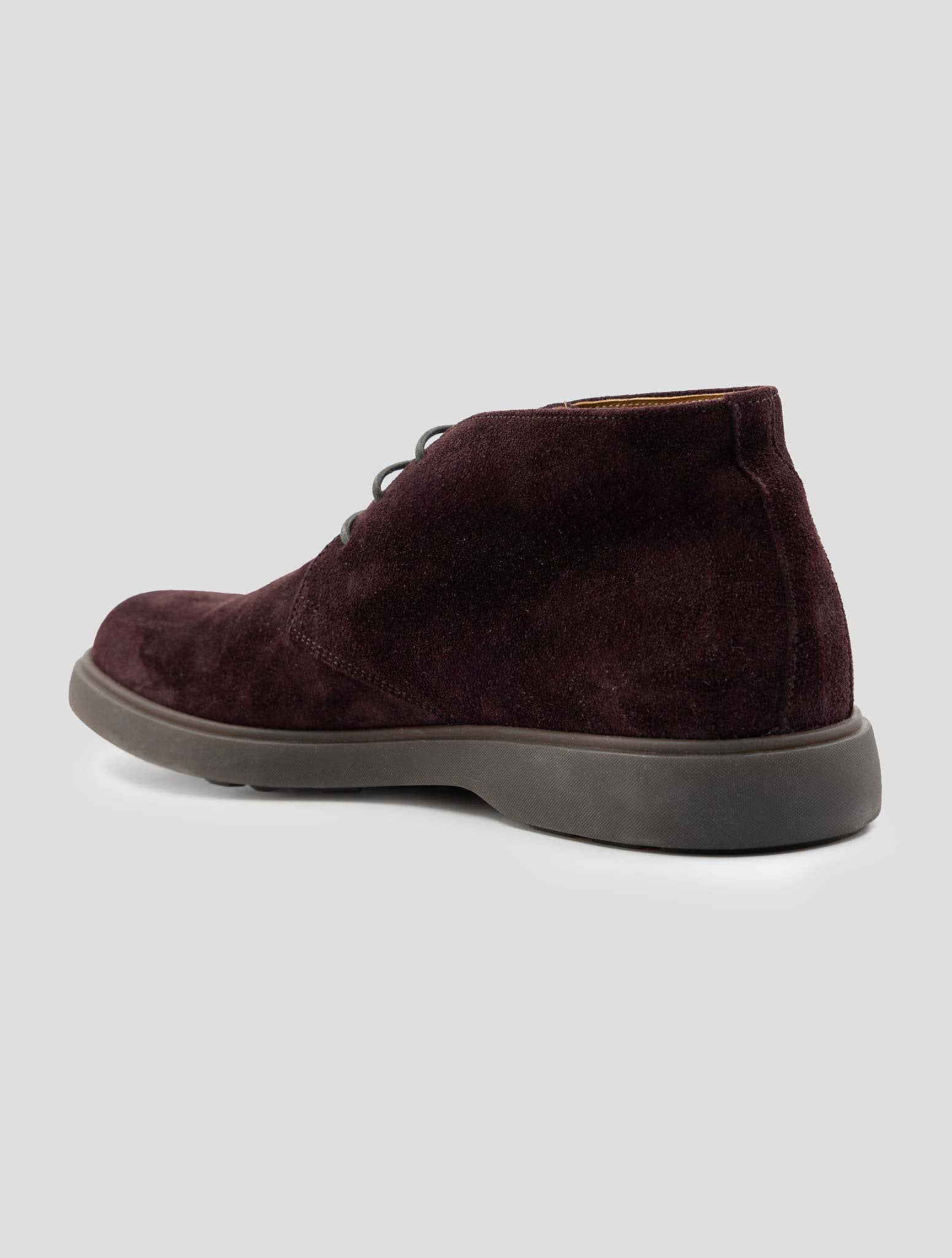 Kiton Bordeaux Leather Suede Boots