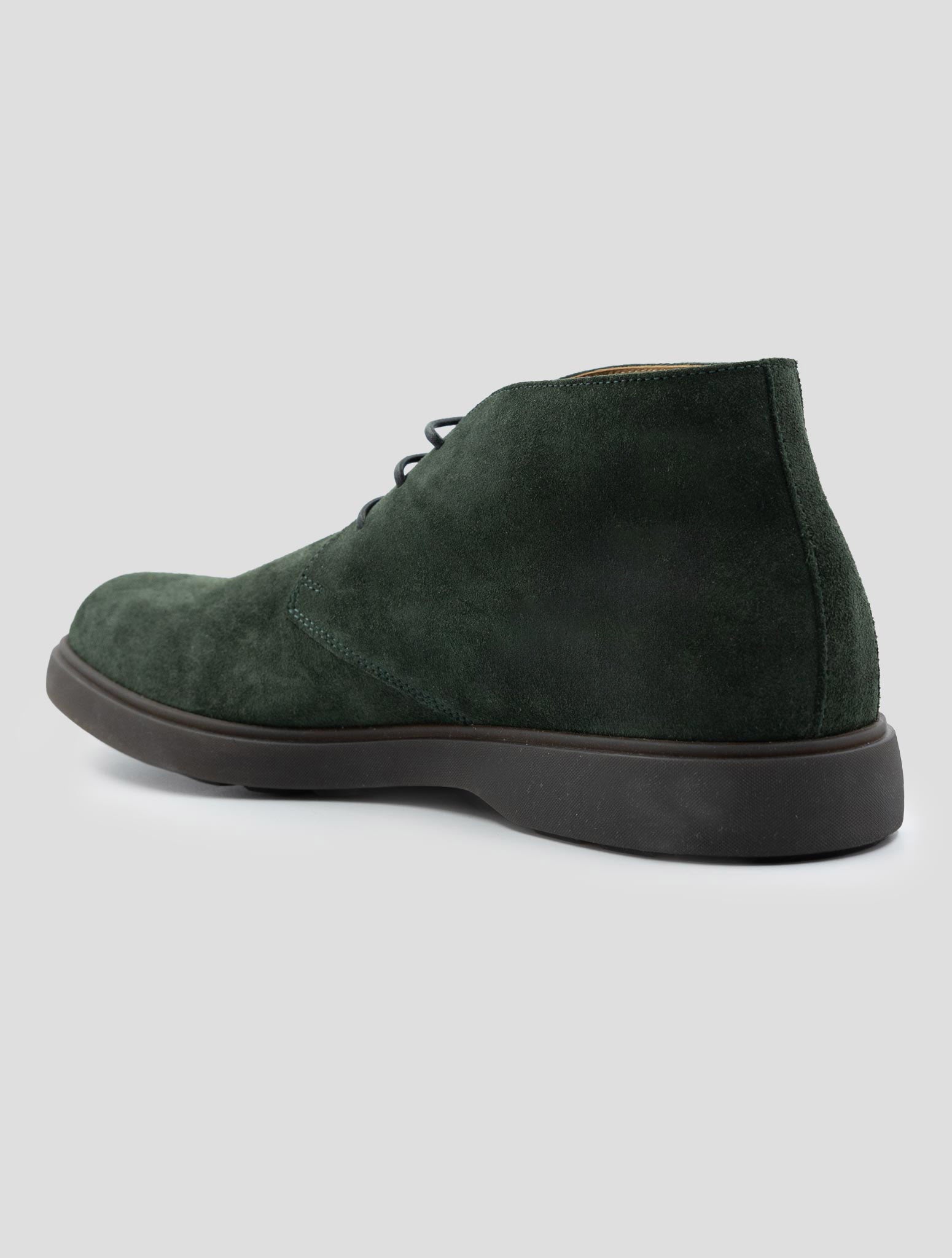 Kiton Green Leather Suede Boots