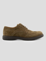 Kiton Brown Leather Suede Dress Shoes