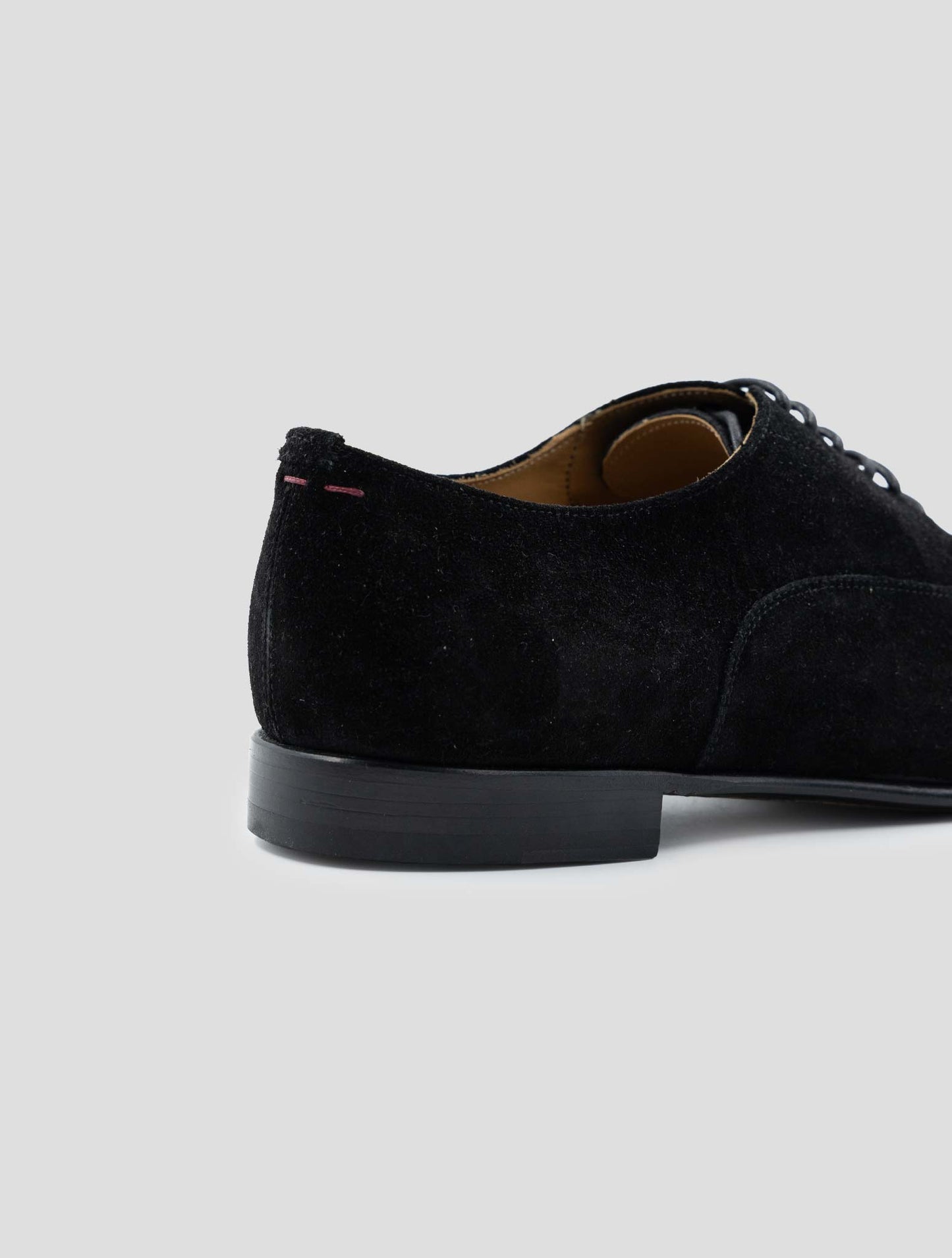 Kiton Black Leather Suede Dress Shoes