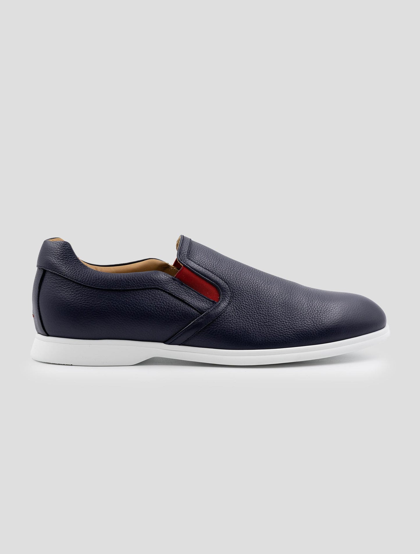 Kiton Blue Leather Loafers