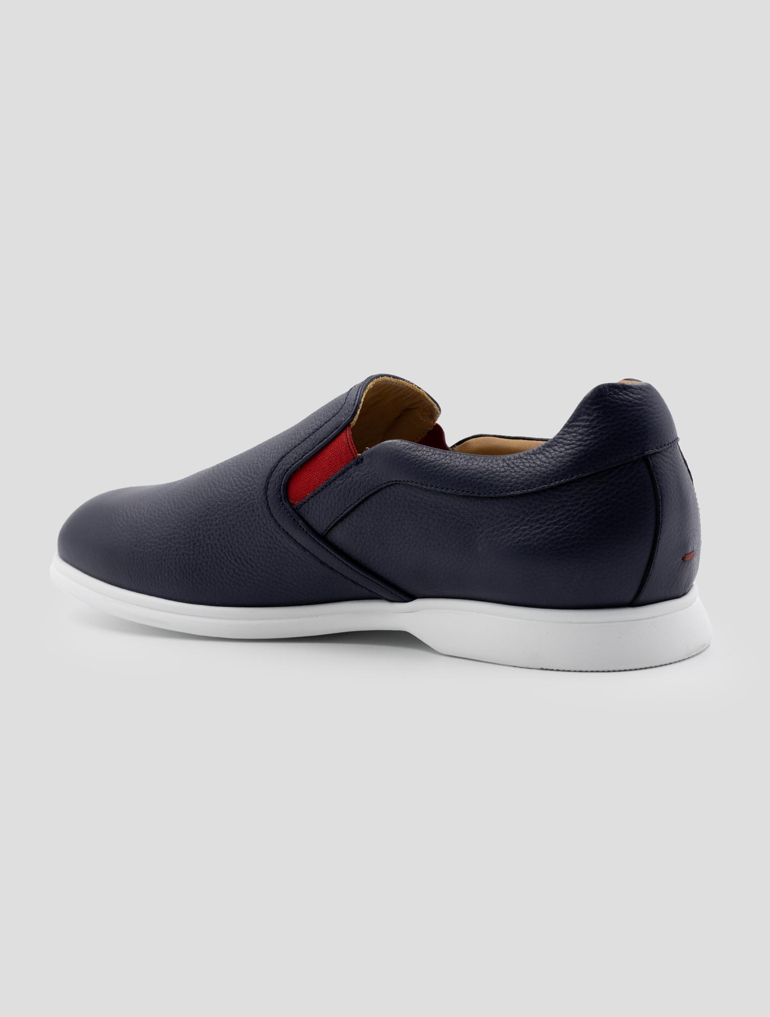 Kiton Blue Leather Loafers