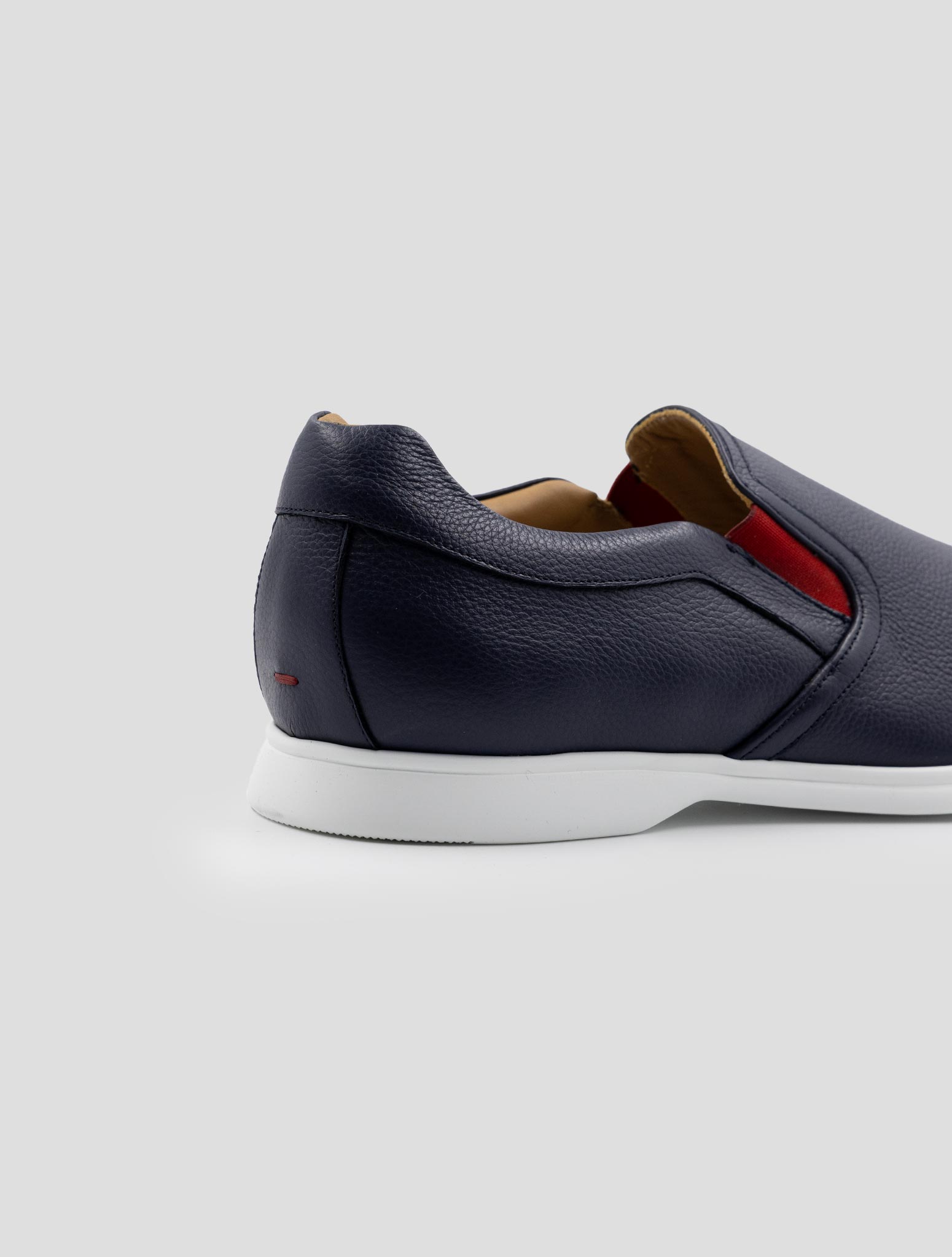 Kiton Blue Leather Loafers