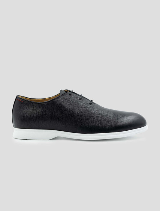 Kiton Black Leather Sneakers
