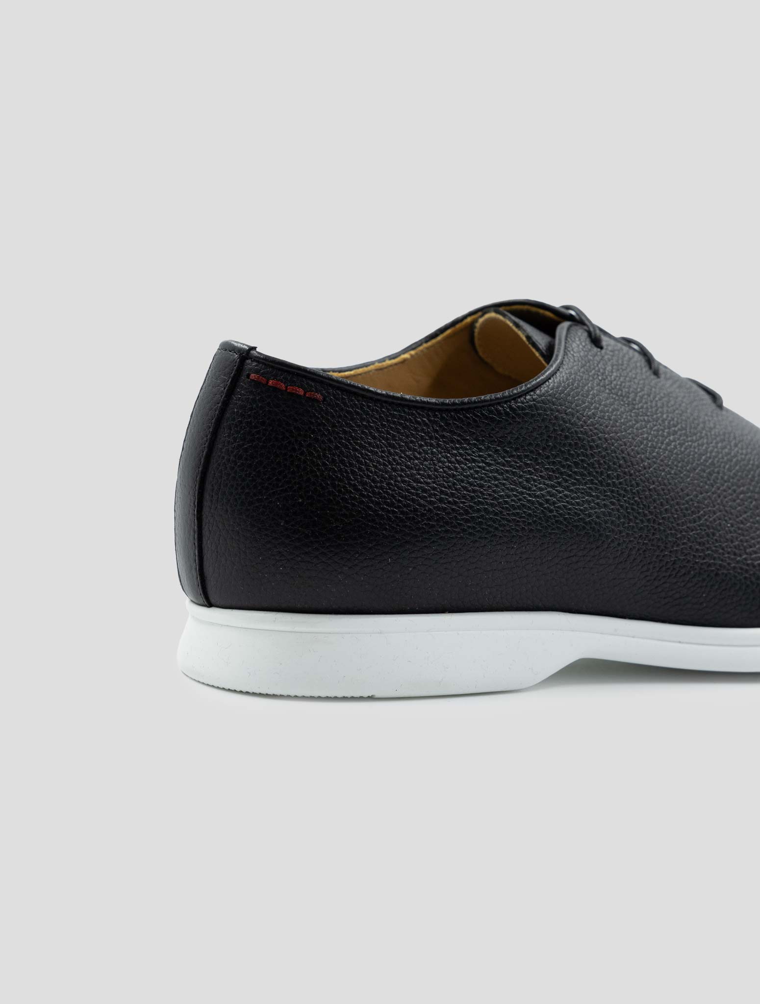 Kiton Black Leather Sneakers