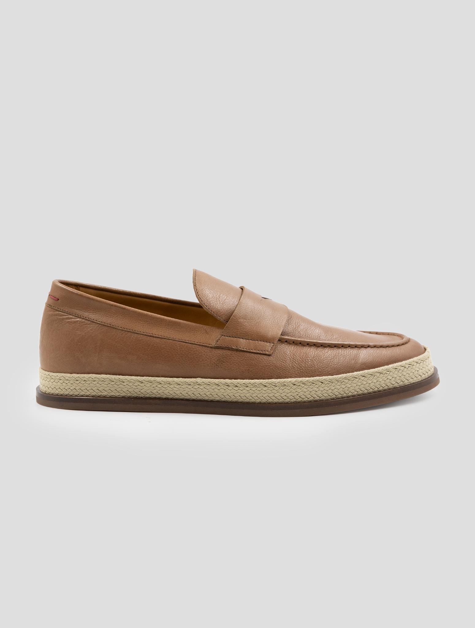 Kiton Brown Leather Loafers