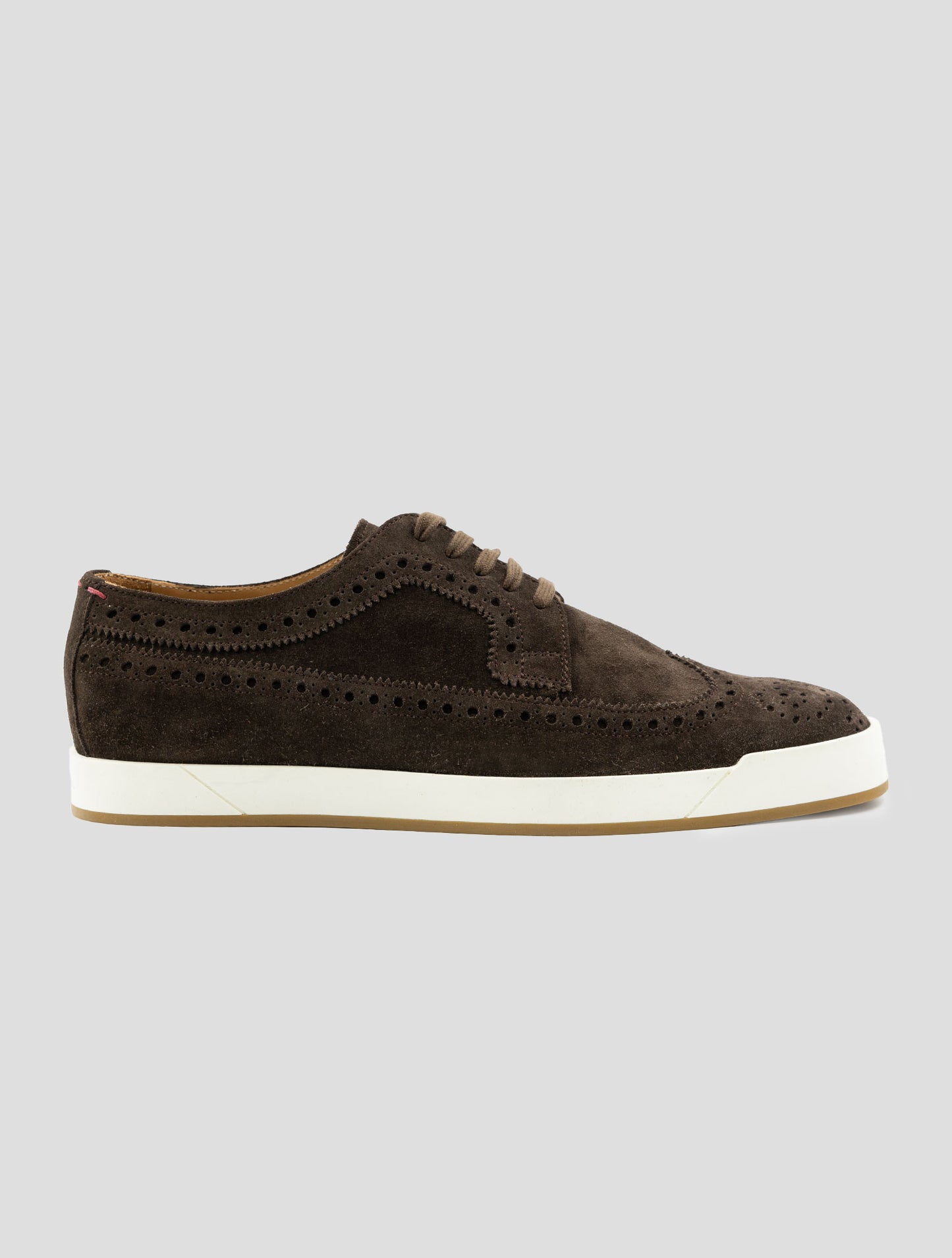 Kiton Brown Leather Suede Sneakers