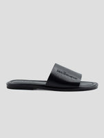 Kiton Black Leather Slippers