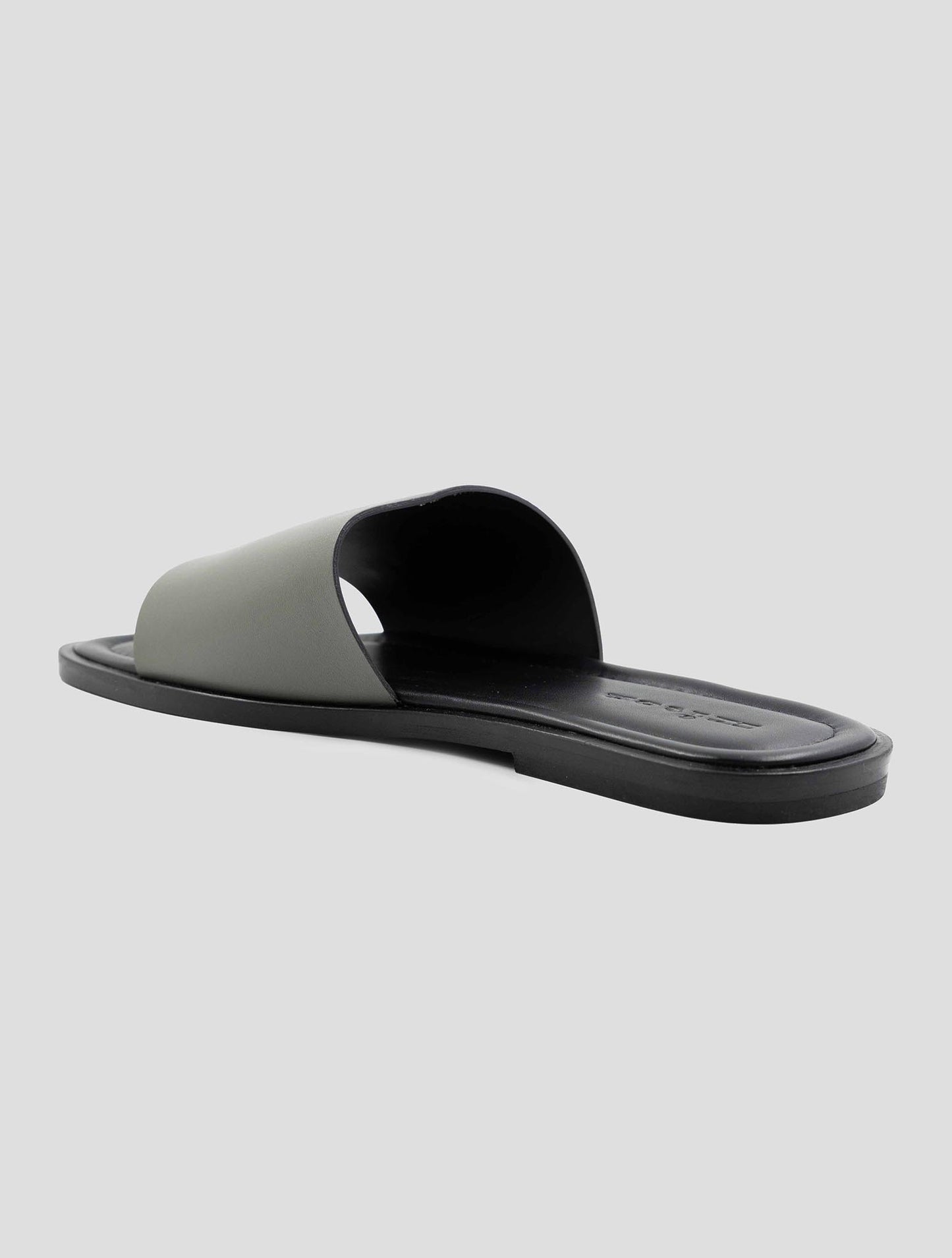 Kiton Black Gray Leather Slippers