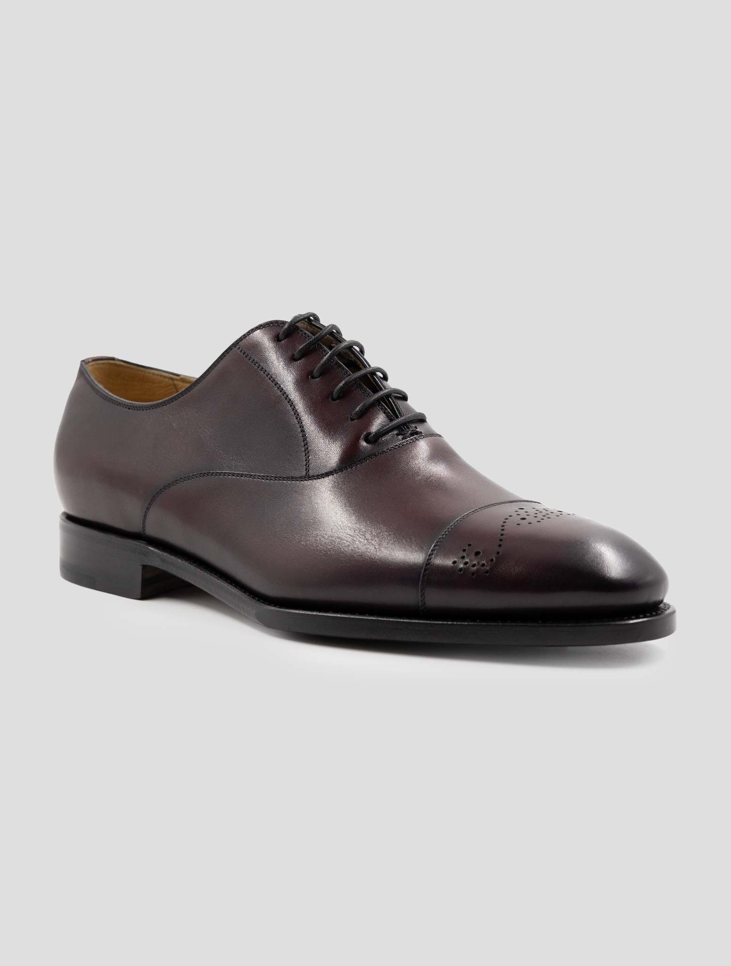 Kiton Burgundy Leather Dress Shoes