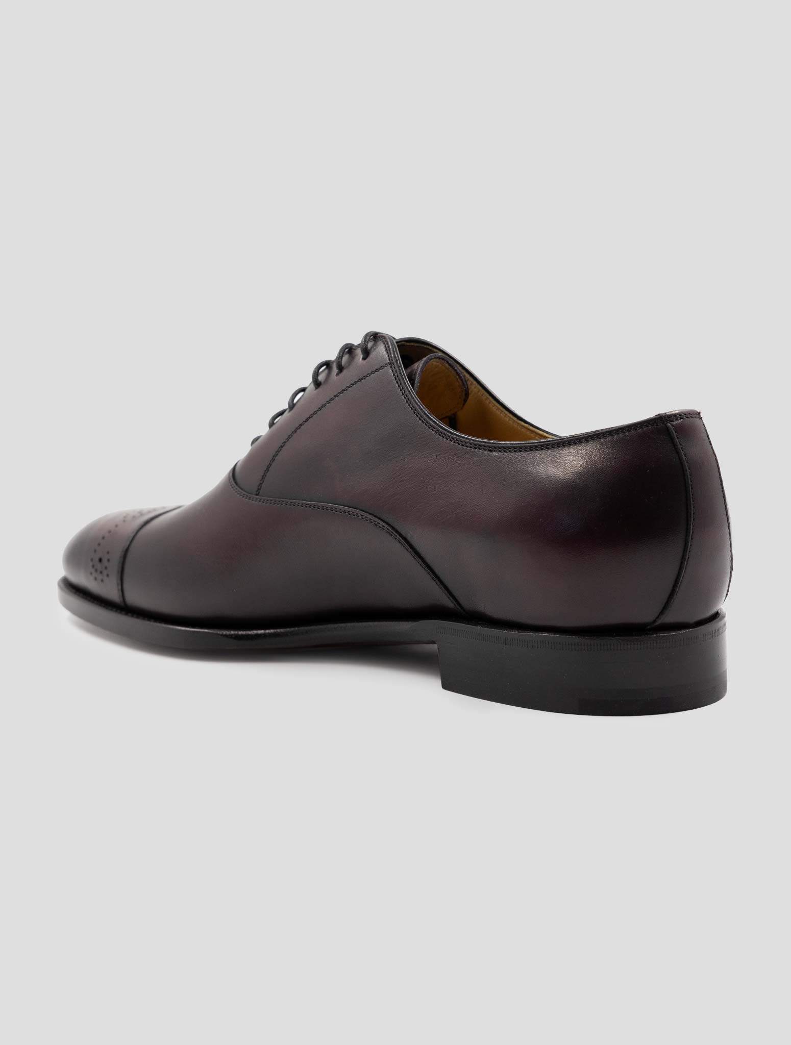 Kiton Burgundy Leather Dress Shoes
