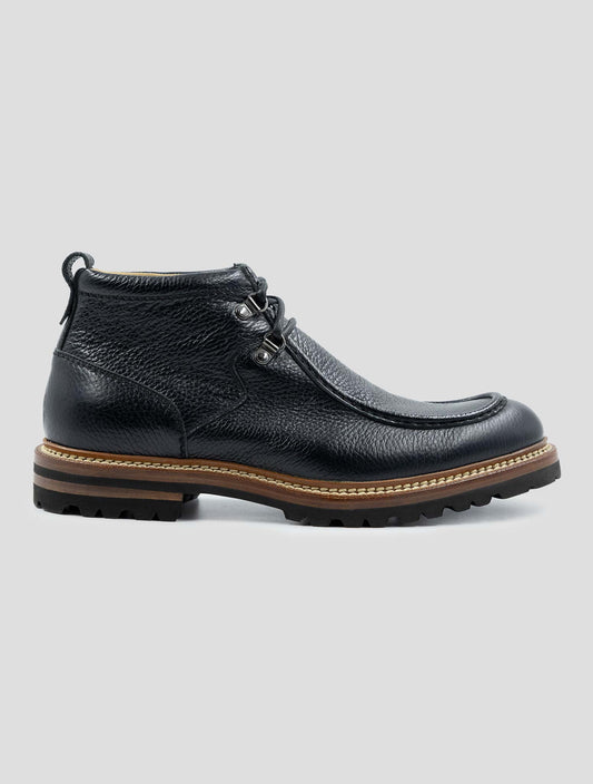 Kiton Blue Leather Boots