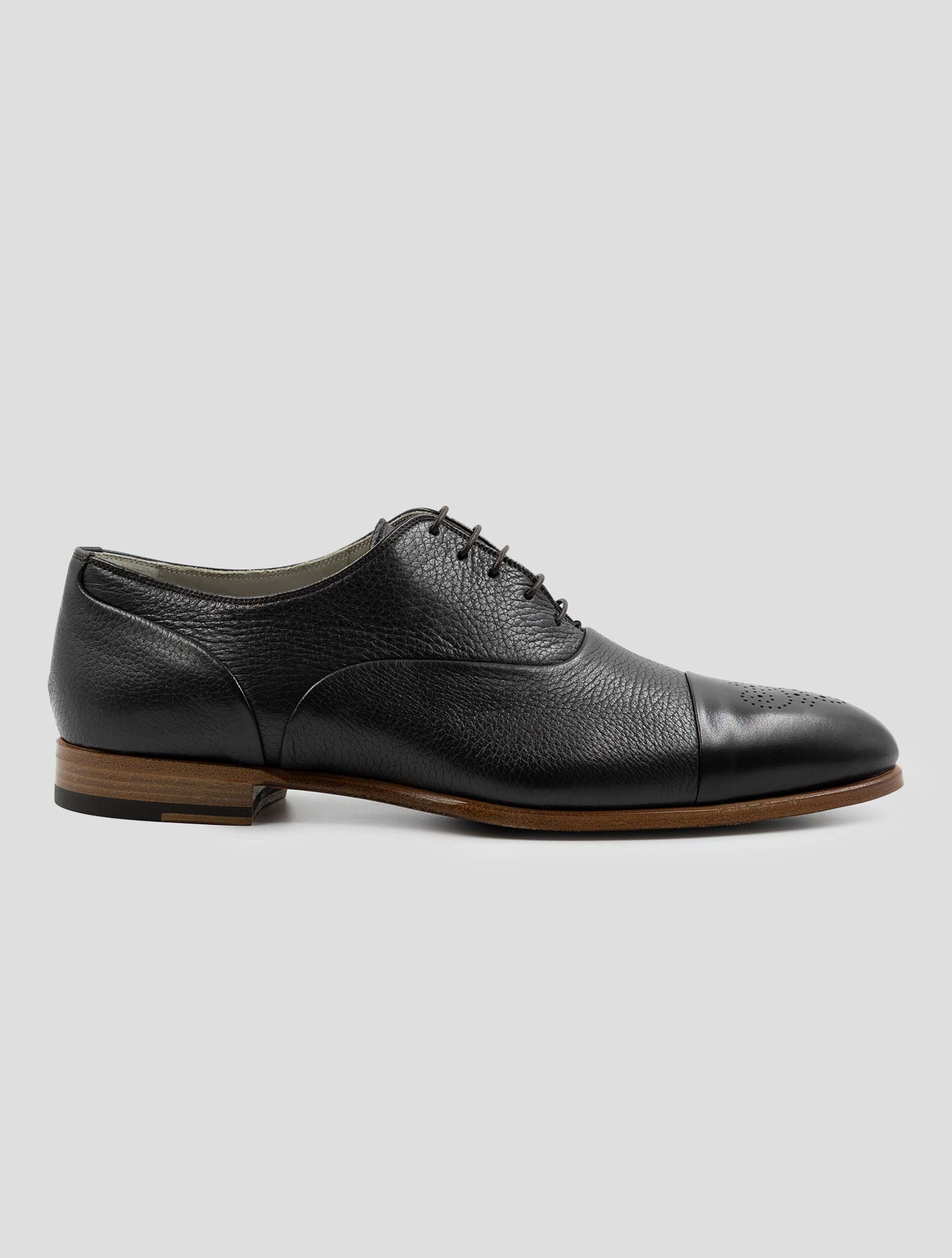 Kiton Brown Leather Deer Dress Shoes