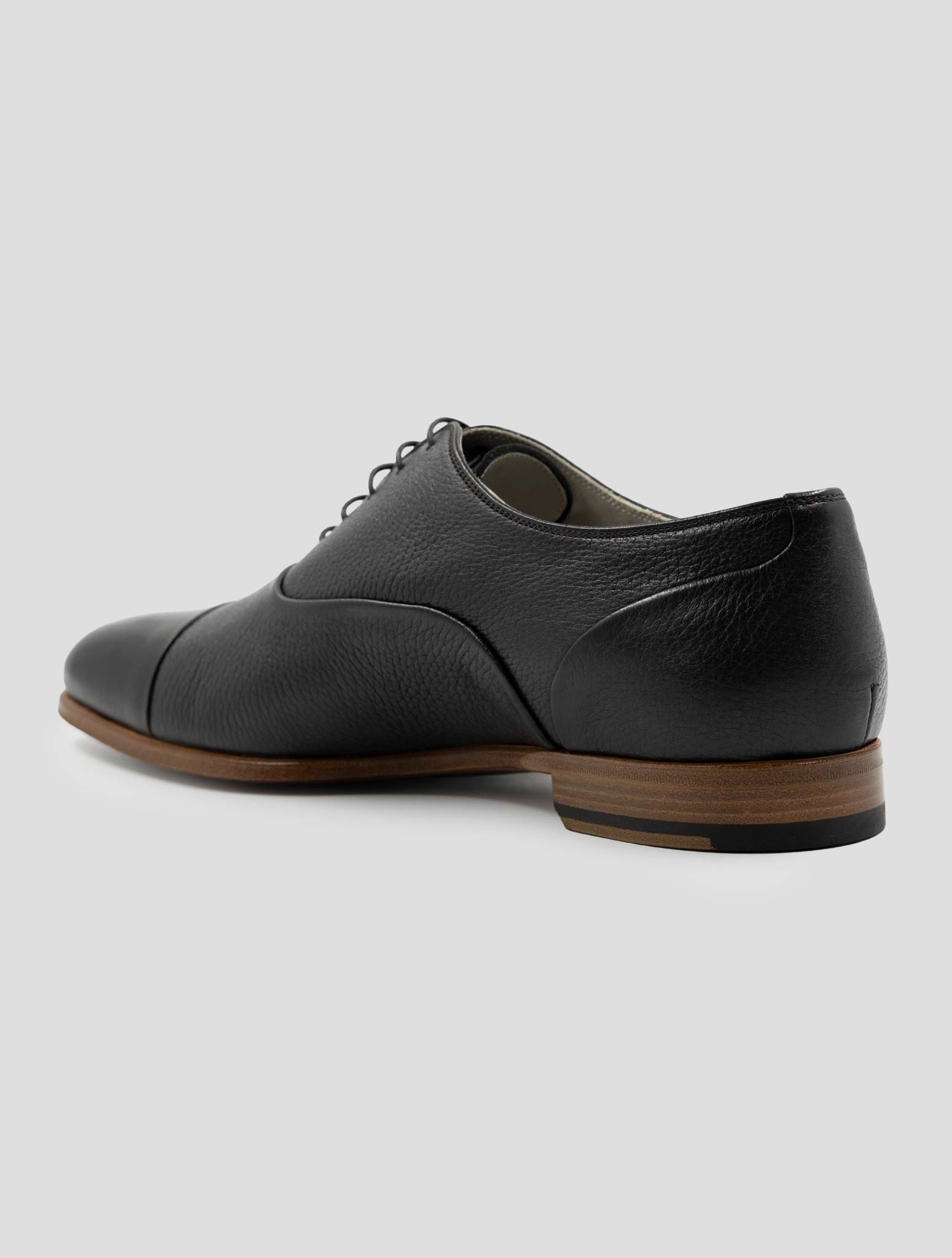 Kiton Brown Leather Deer Dress Shoes
