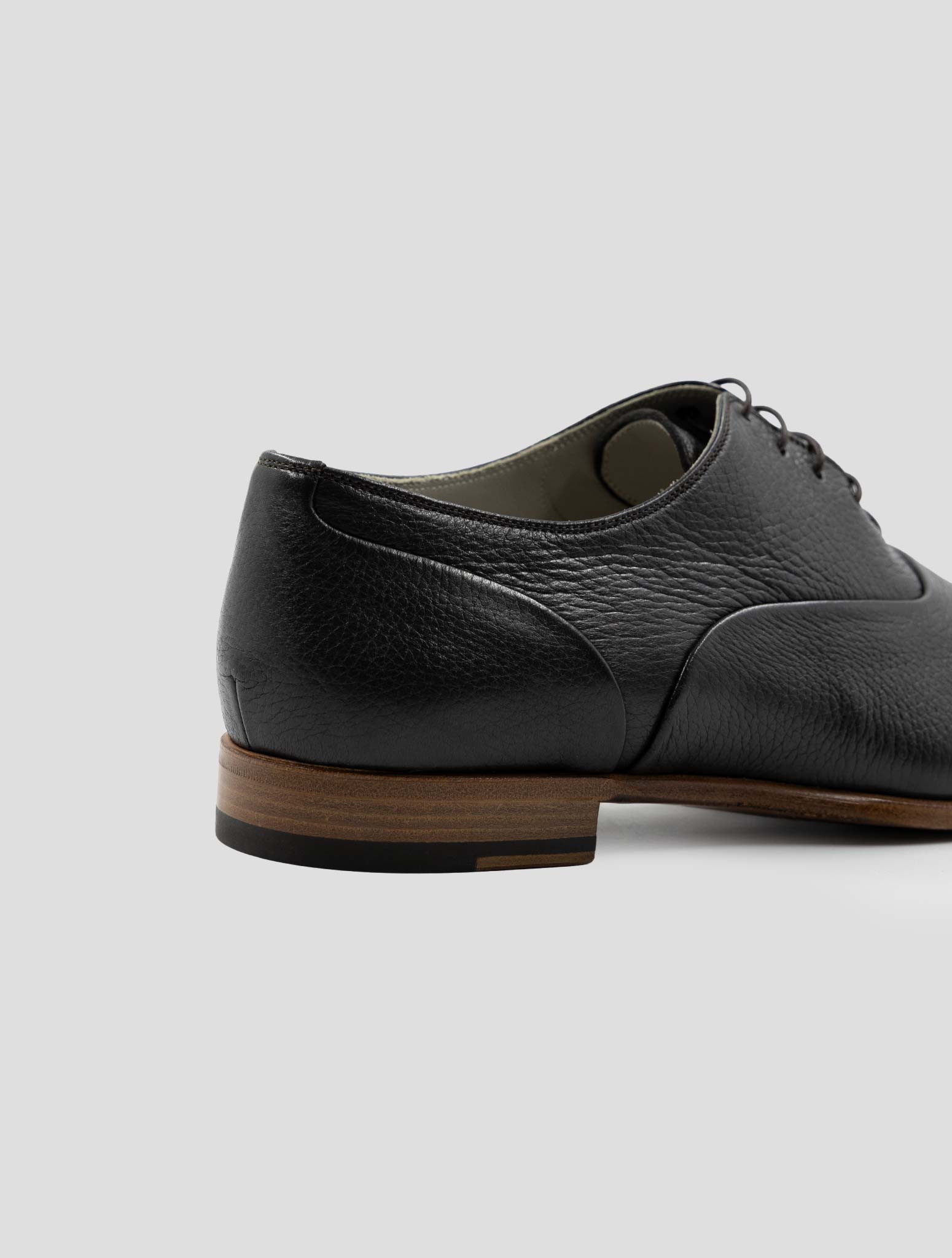 Kiton Brown Leather Deer Dress Shoes