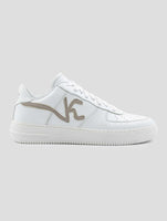 Kiton Knt White Leather Sneakers
