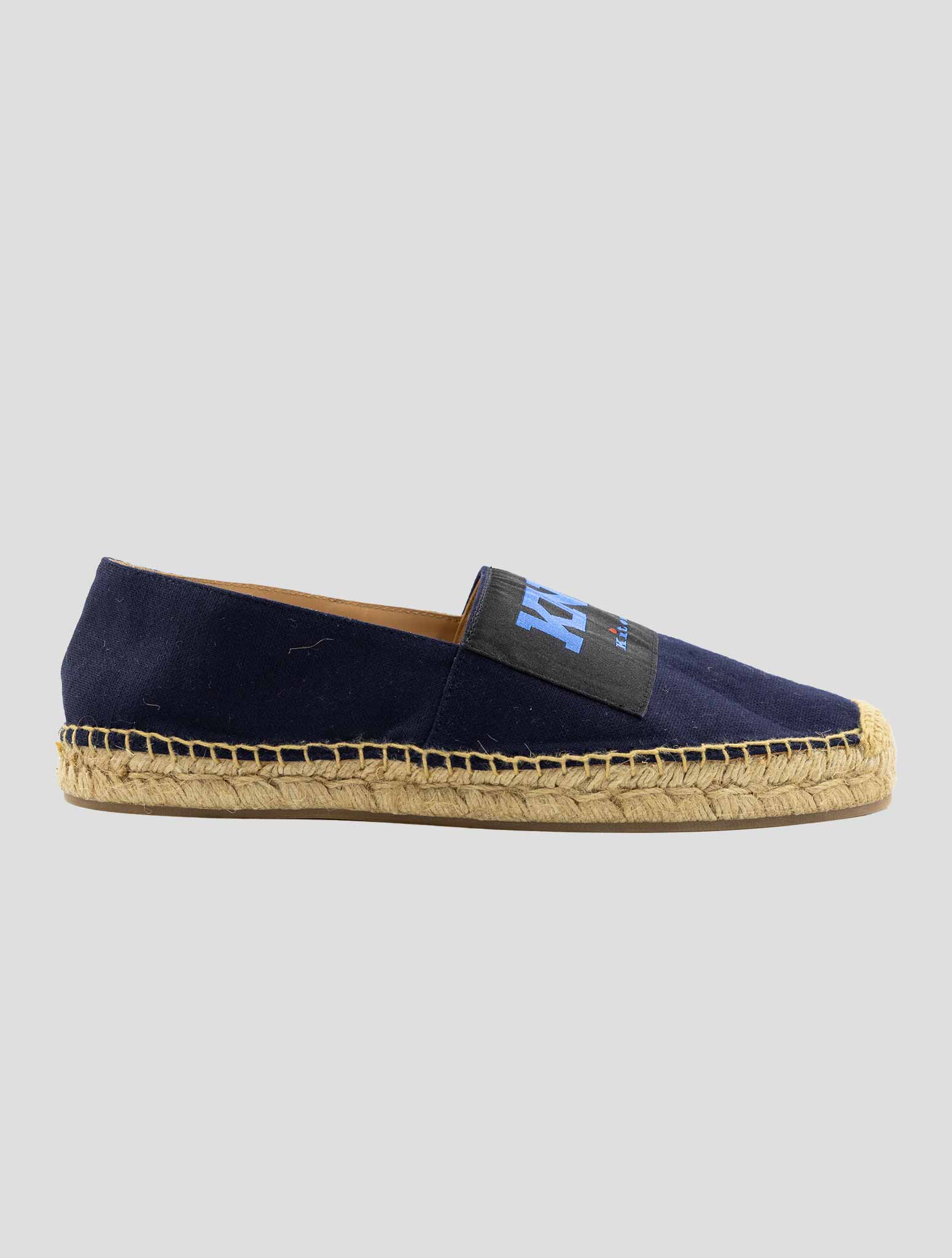 Kiton Knt Blue Wool Espadrillas