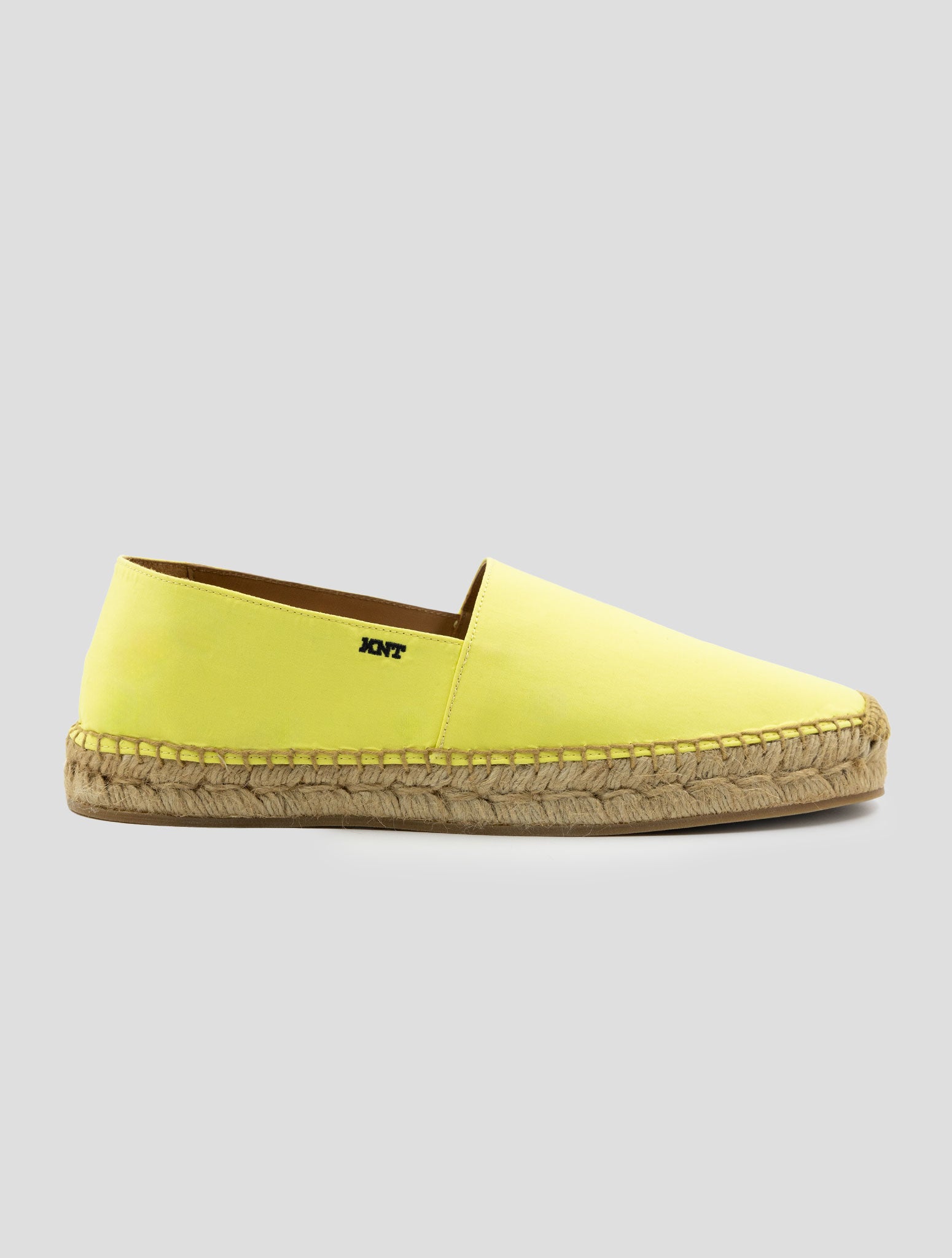 Kiton Knt Yellow Leather Espadrillas