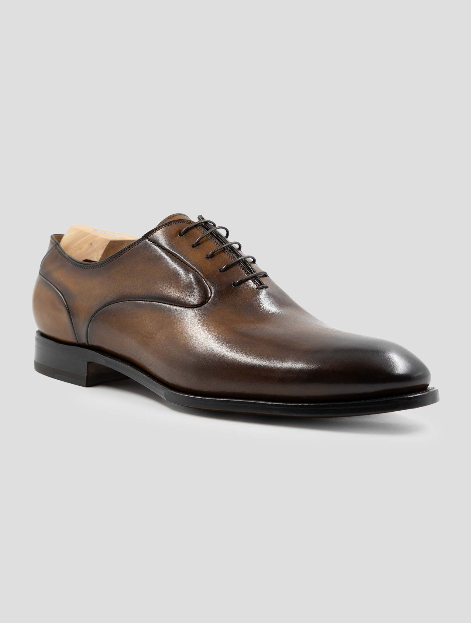 Kiton Brown Leather Dress Shoes