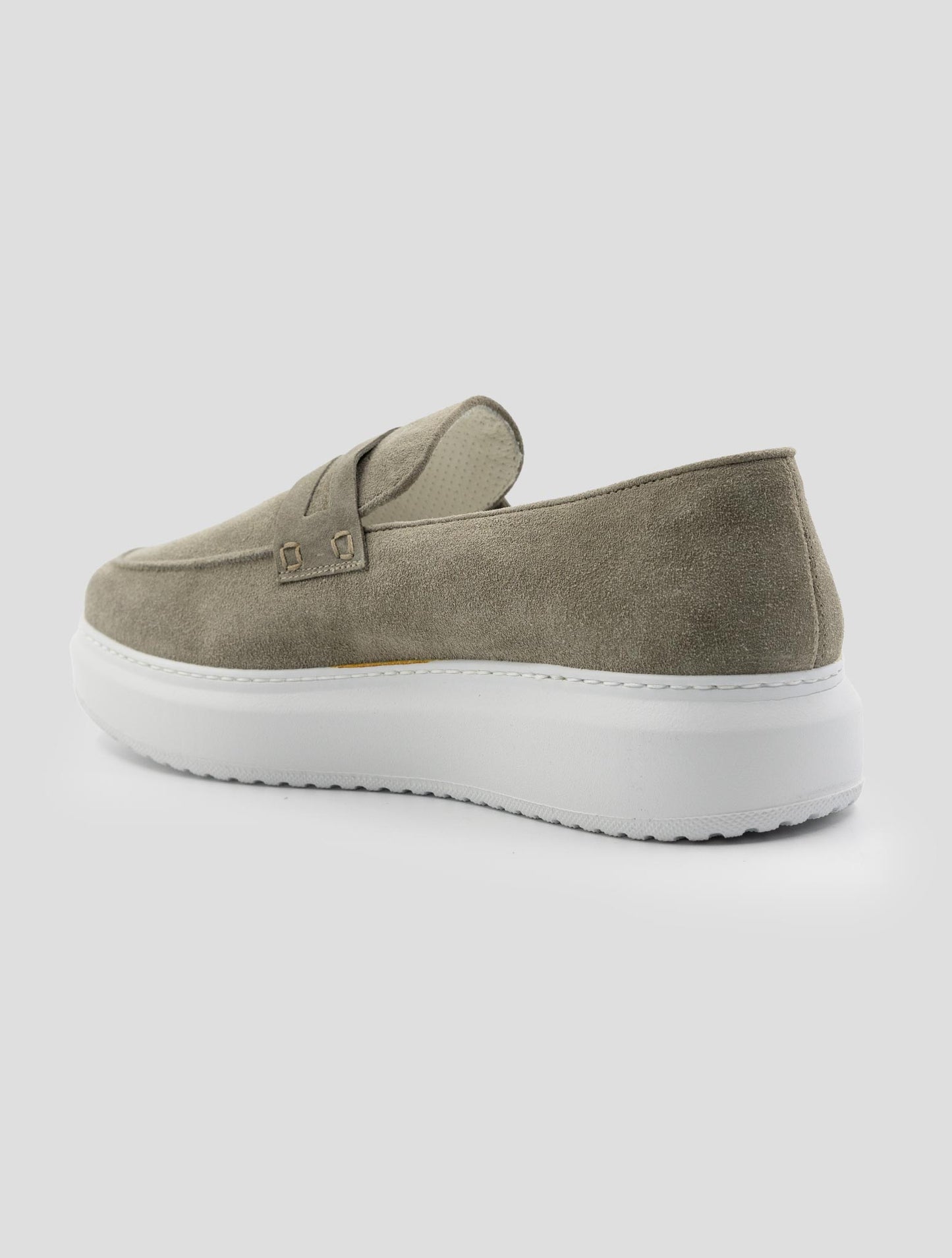 Kiton Beige Leather Suede Loafers
