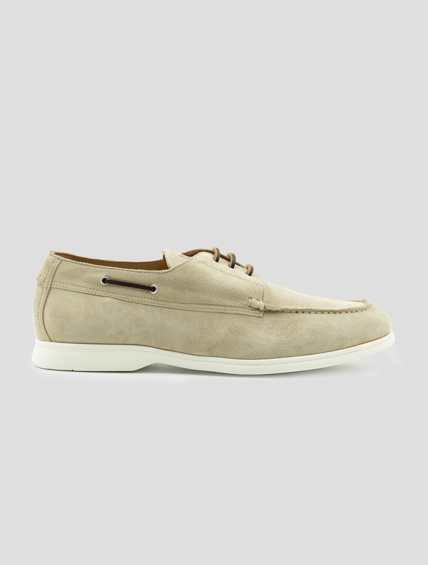 Kiton Beige Leather Suede Loafers