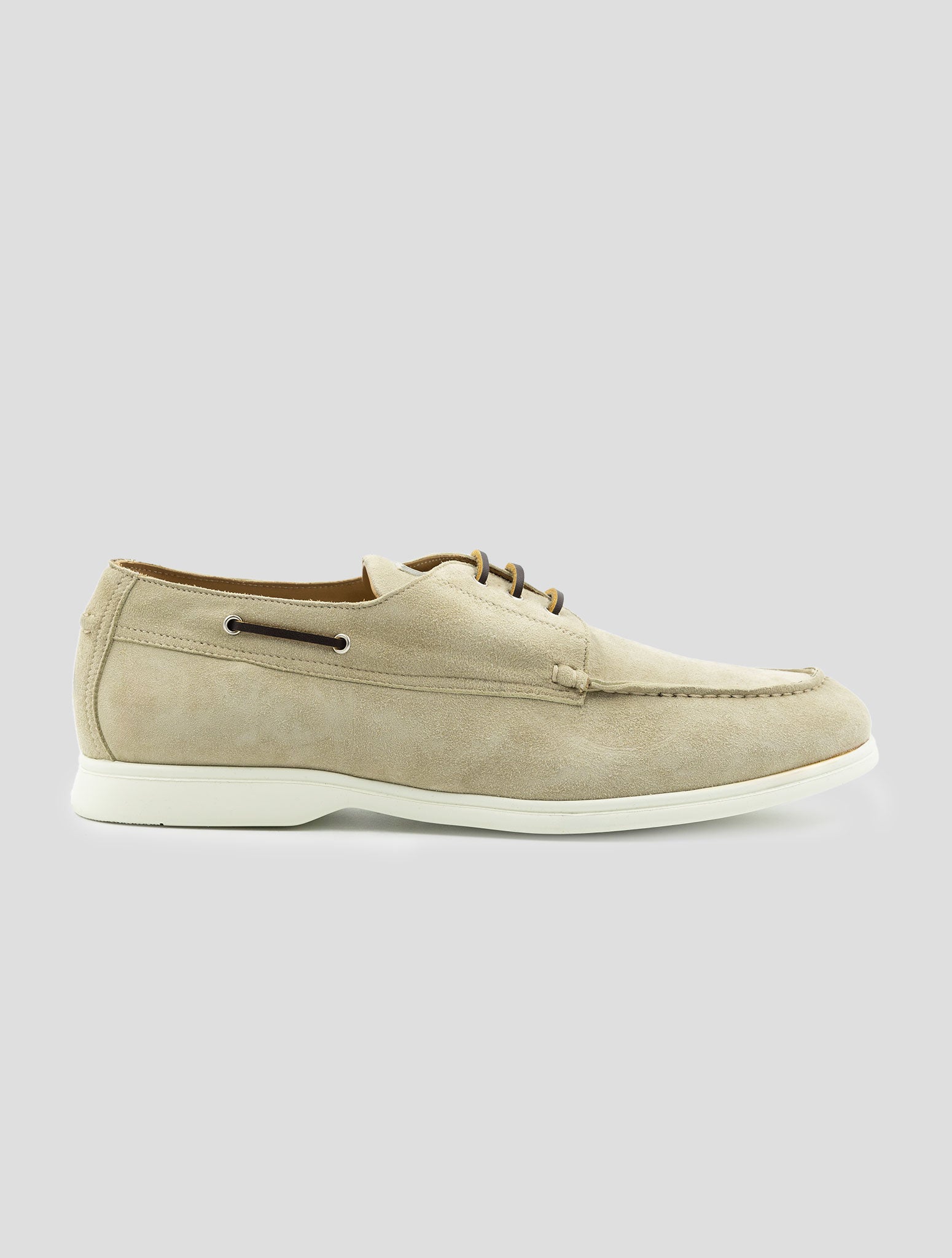 Kiton Beige Leather Suede Loafers