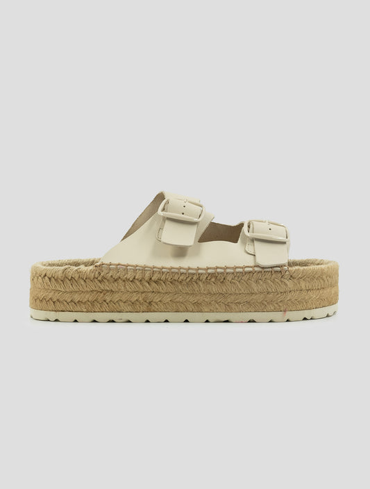 Kiton Beige Leather Sandals