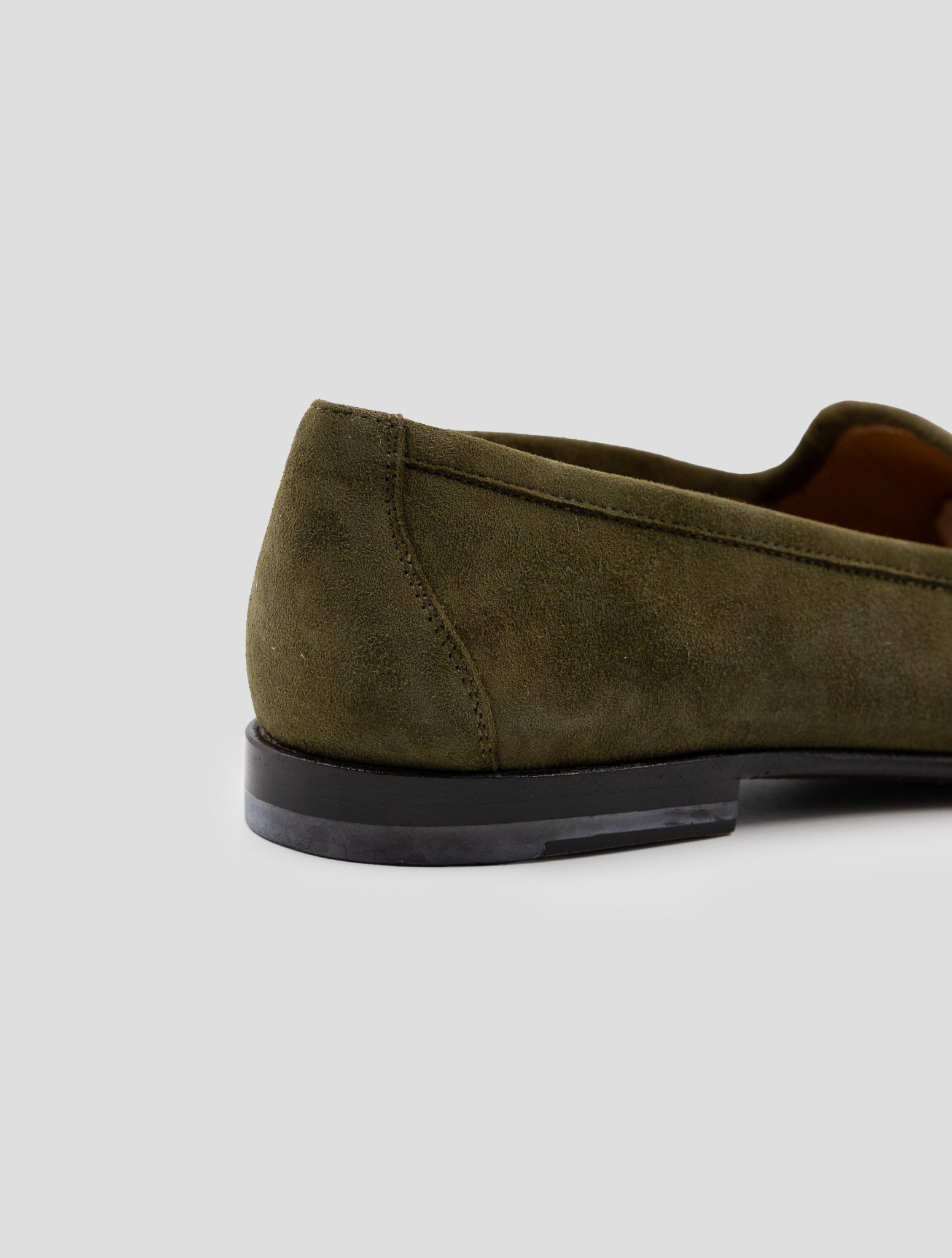 Kiton. Green Leather Suede Loafers