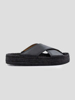 Kiton Black Leather Loafers