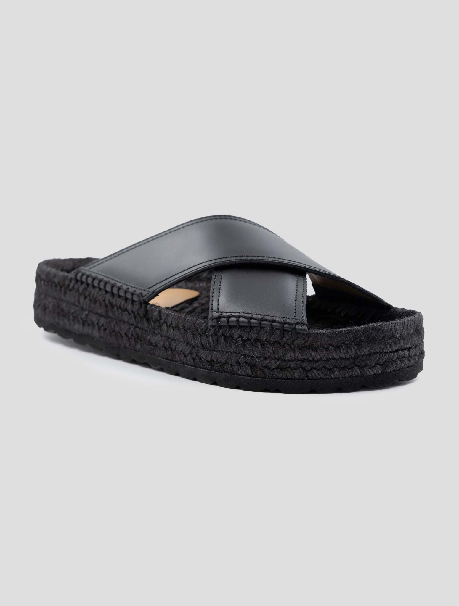 Kiton Black Leather Loafers