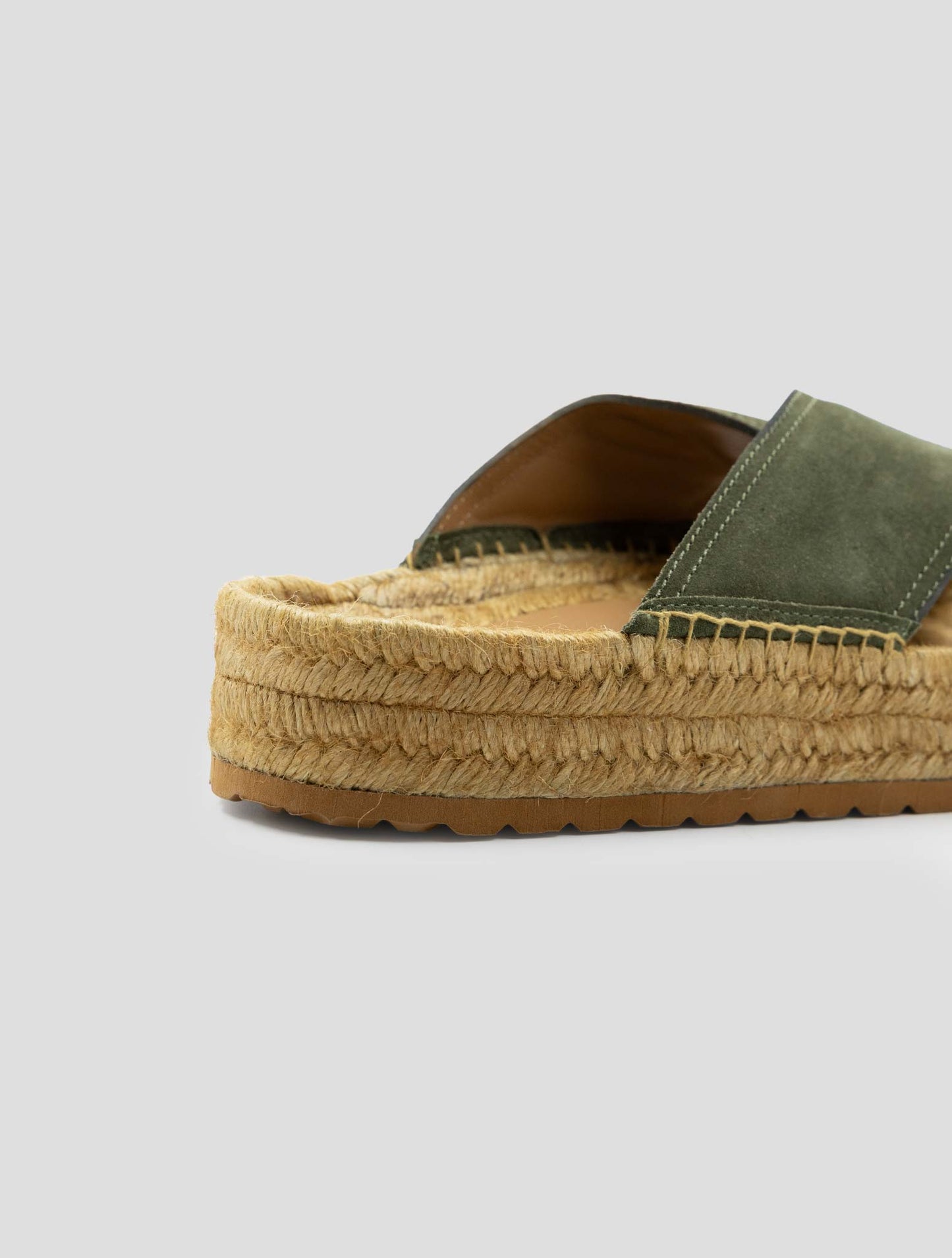 Kiton Green Leather Sandals
