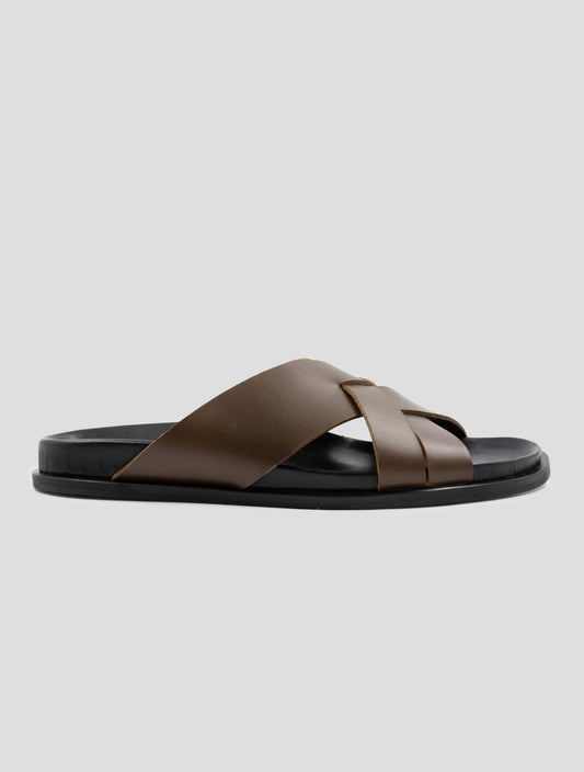 Kiton Brown Leather Sandals