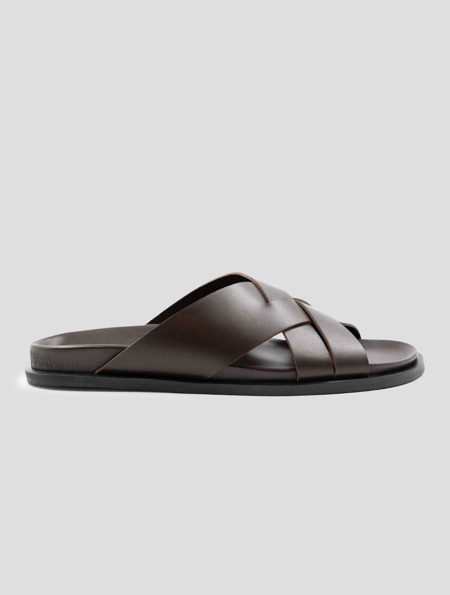 Kiton Brown Leather Sandals