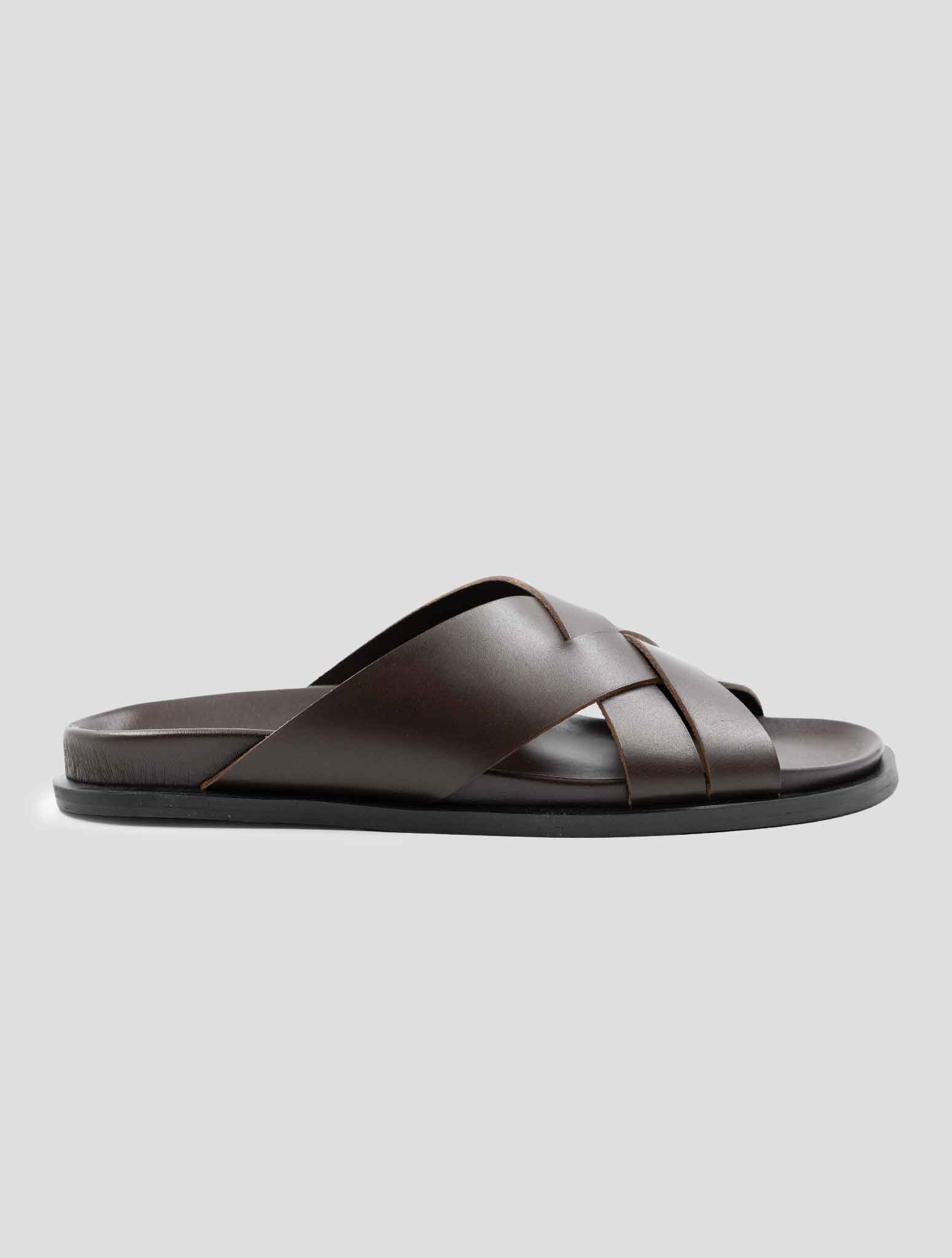 Kiton Brown Leather Sandals