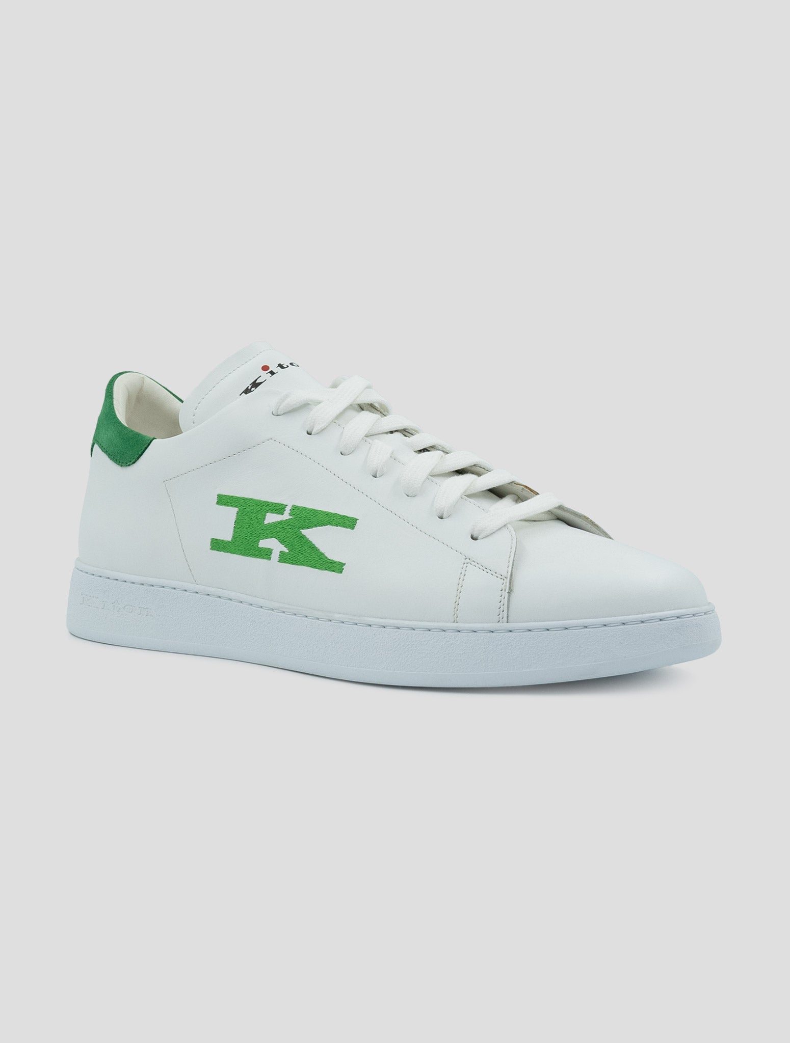 Kiton White Leather Sneakers