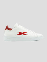 Kiton White Leather Sneakers